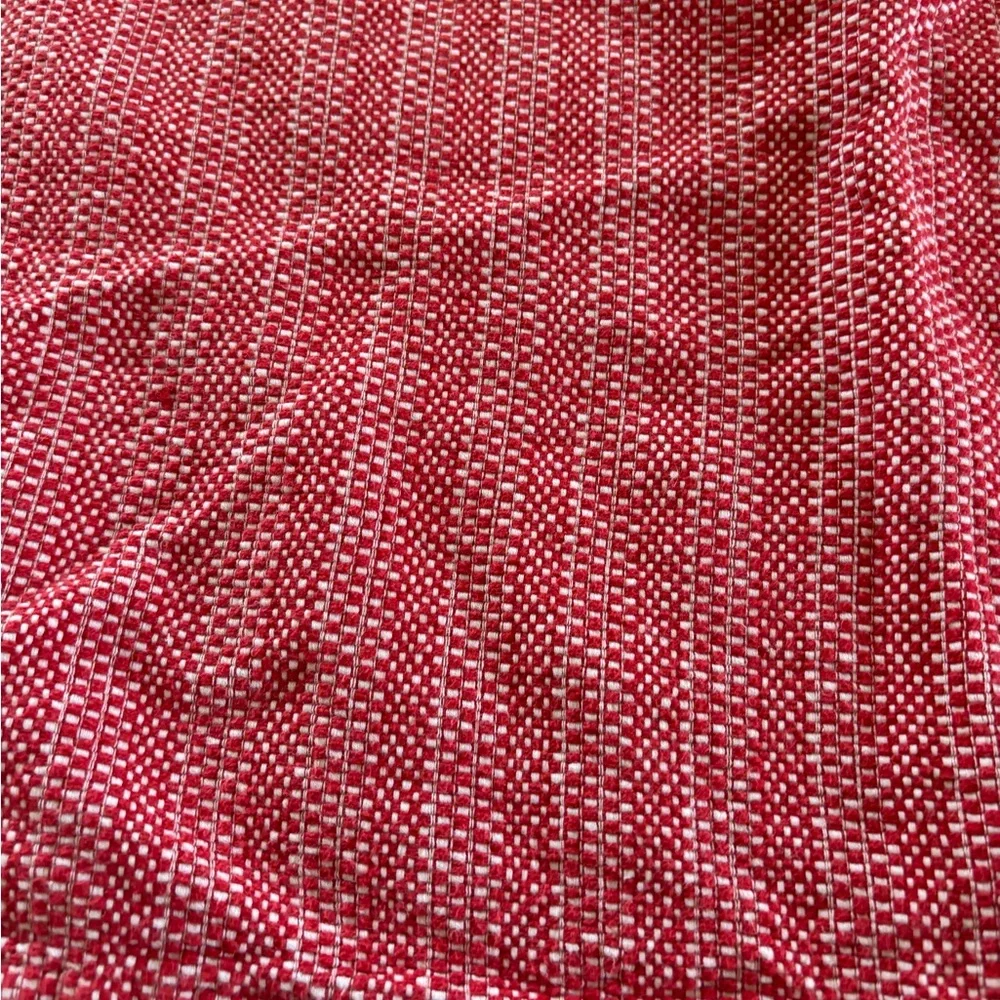 Set of 2 Red and White Pier One Imports Place Mats